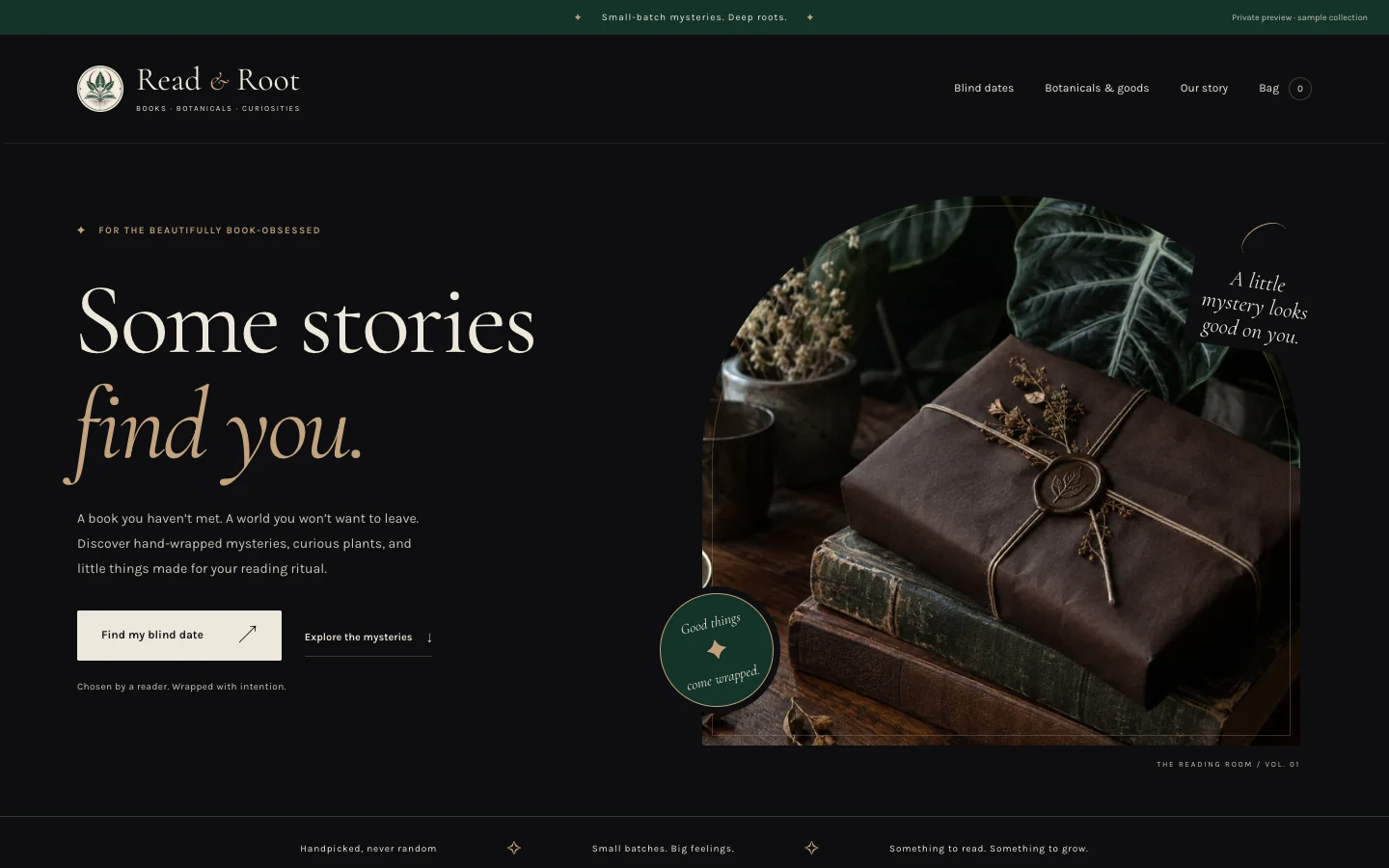 Read & Root homepage